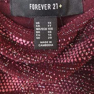 Sparkling Burgundy Body-con Dress